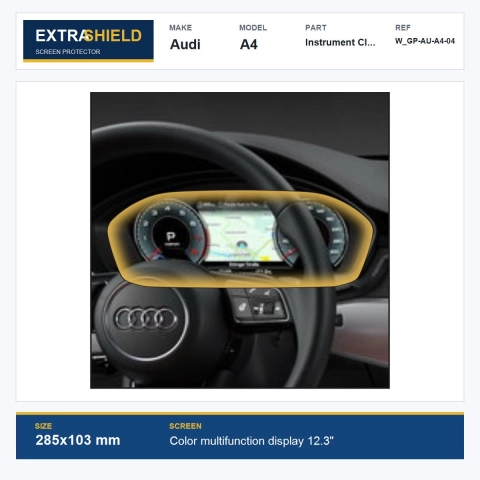 Audi A4 Instrument Cluster ExtraShield Screen Protector