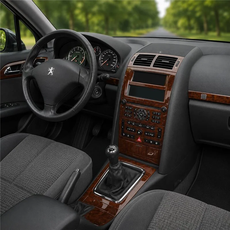 Peugeot 407 Doors 2005-2010 kit décor tableau de bord 3D, 21 pièces