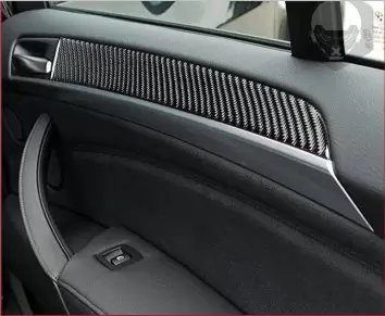 BMW X6 E71 2008-2014 3D Inleg dashboard Interieurset aansluitend en pasgemaakt op he 27-Teile
