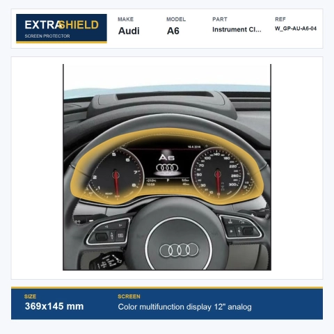 Audi A6 Instrument Cluster ExtraShield Screen Protector