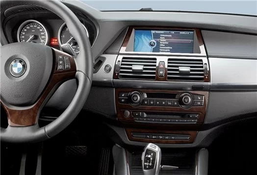 BMW X6 E71 2008-2014 3M 3D Interior Dashboard Trim Kit Dash Trim Dekor 41-Parts