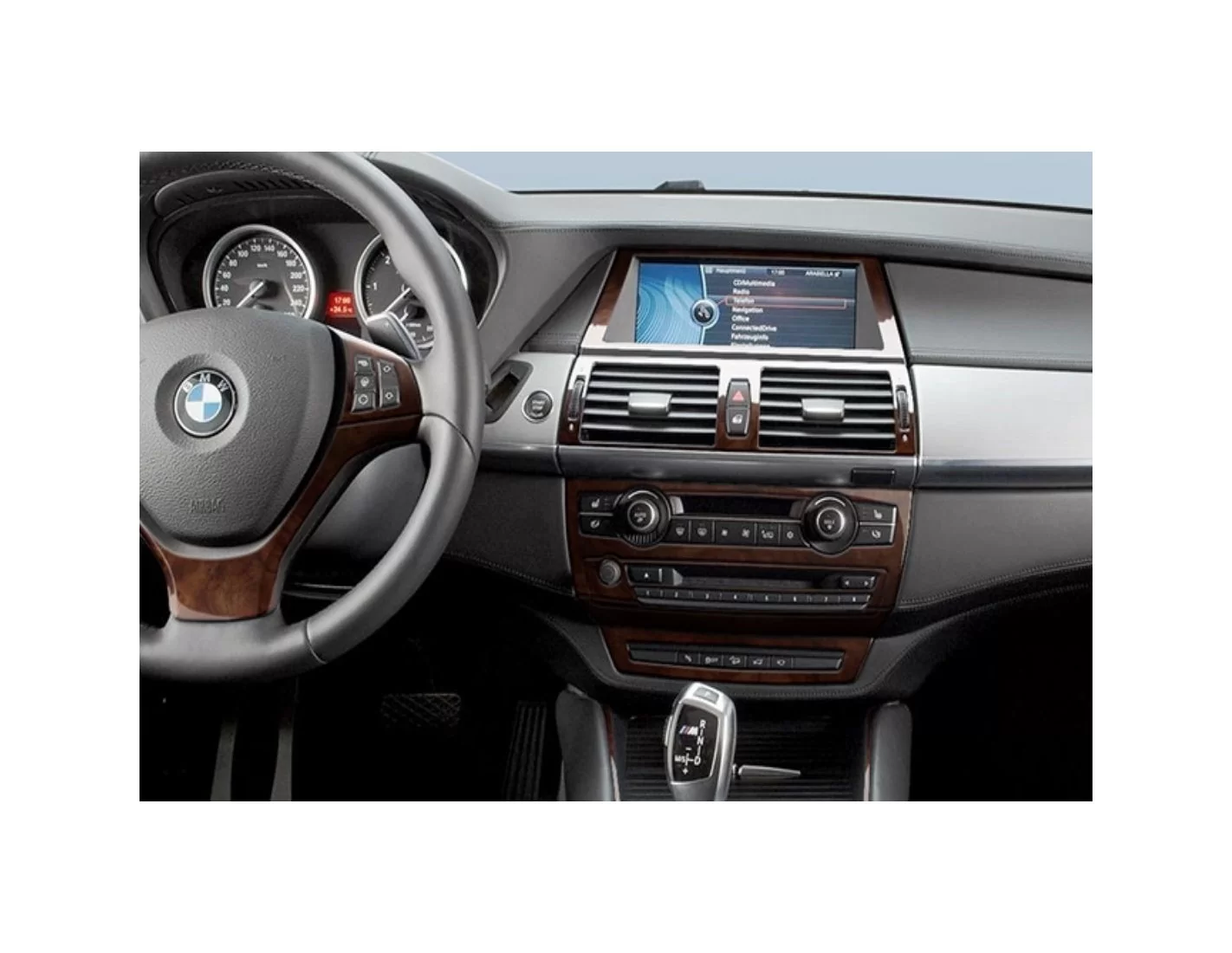 BMW X6 E71 2008-2014 Kit Rivestimento Cruscotto all'interno del veicolo Cruscotti personalizzati 41-Decori