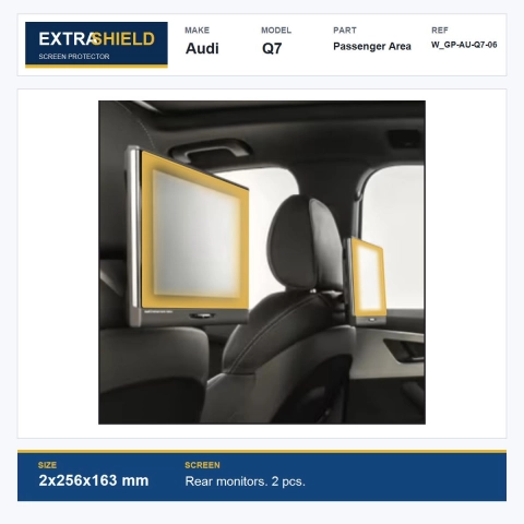 Audi Q7 Passenger Area ExtraShield Screen Protector