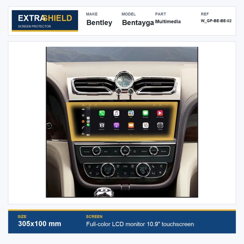 Bentley Bentayga Multimedia ExtraShield Screen Protector