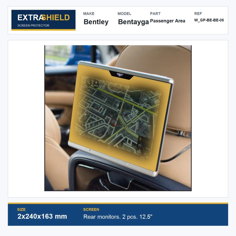 Bentley Bentayga Passenger Area ExtraShield Screen Protector