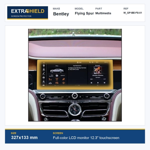 Bentley Flying Spur Multimedia ExtraShield Screen Protector