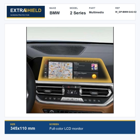 BMW 2 Series Multimedia ExtraShield Screen Protector