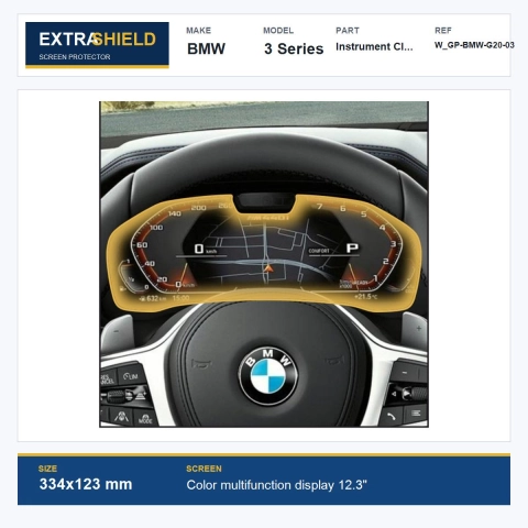 BMW 3 Series Instrument Cluster ExtraShield Screen Protector
