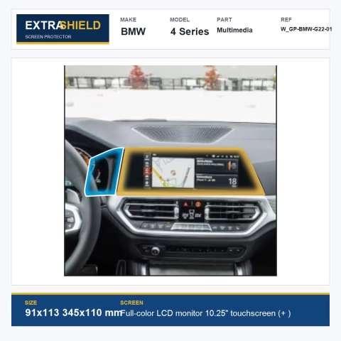 BMW 4 Series Multimedia ExtraShield Screen Protector