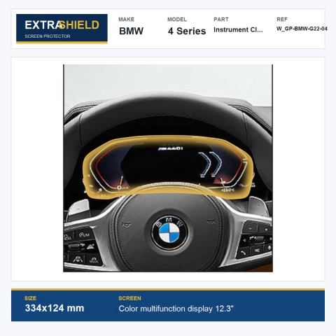 BMW 4 Series Instrument Cluster ExtraShield Screen Protector