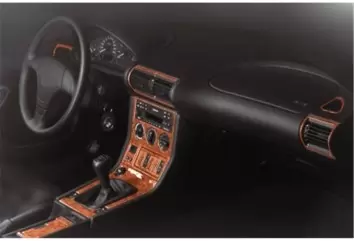 BMW Z3 e36 1996-1999 3M 3D Interior Dashboard Trim Kit Dash Trim Dekor 20-Parts