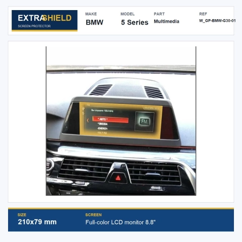BMW 5 Series Multimedia ExtraShield Screen Protector