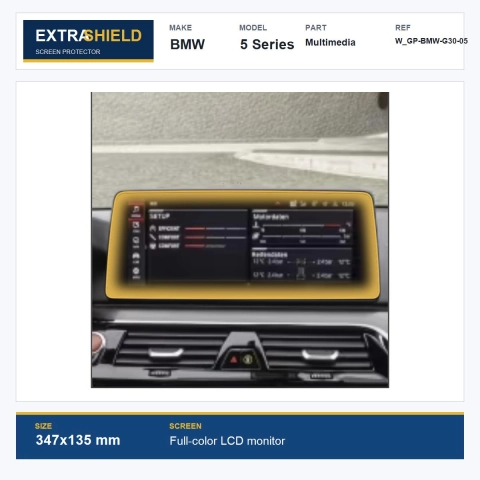 BMW 5 Series Multimedia ExtraShield Screen Protector