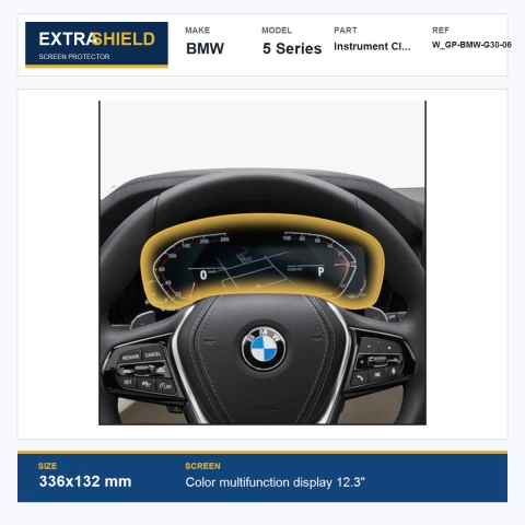 BMW 5 Series Instrument Cluster ExtraShield Screen Protector