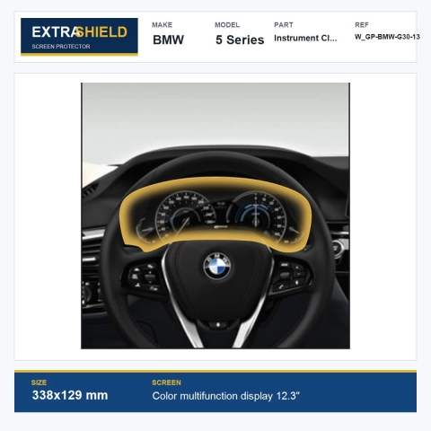 BMW 5 Series Instrument Cluster ExtraShield Screen Protector