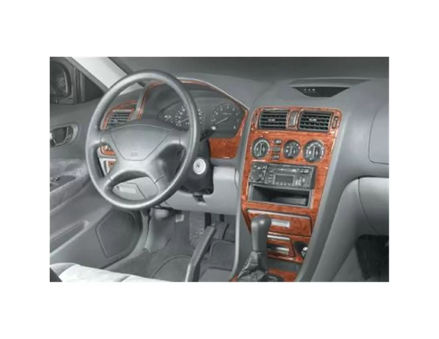 Mitsubishi Galant VIII 01.98-12.02 3M 3D Interior Dashboard Trim Kit Dash Trim Dekor 13-Parts