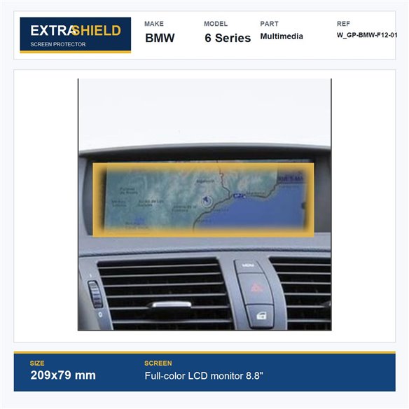 BMW 6 Series Multimedia ExtraShield Screen Protector