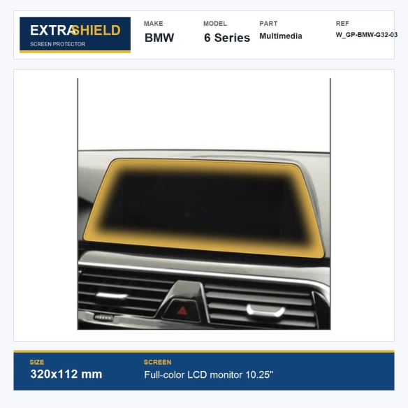 BMW 6 Series Multimedia ExtraShield Screen Protector