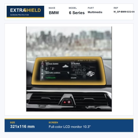 BMW 6 Series Multimedia ExtraShield Screen Protector