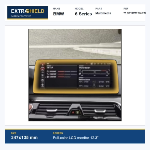 BMW 6 Series Multimedia ExtraShield Screen Protector