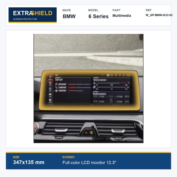 BMW 6 Series Multimedia ExtraShield Screen Protector