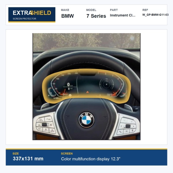 BMW 7 Series Instrument Cluster ExtraShield Screen Protector