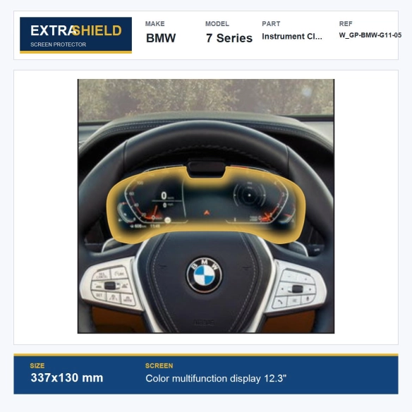 BMW 7 Series Instrument Cluster ExtraShield Screen Protector