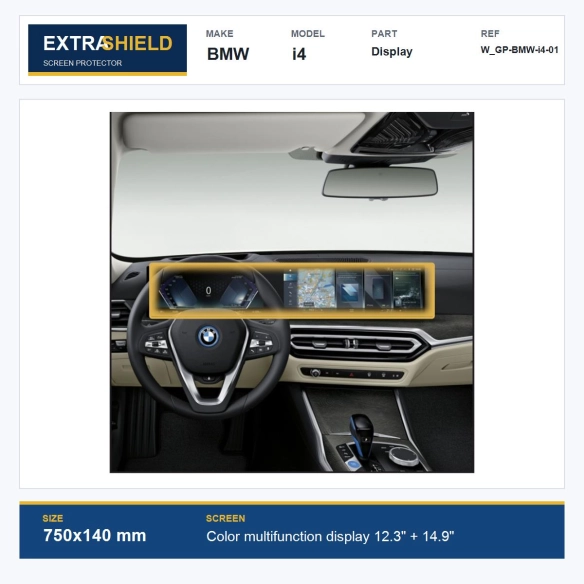 BMW i4 Display ExtraShield Screen Protector