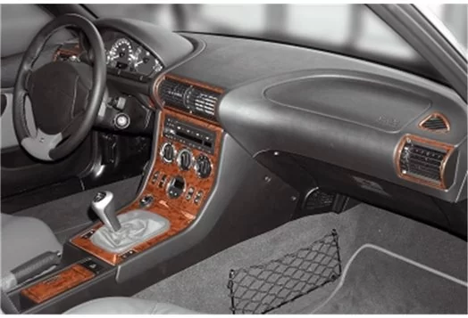 BMW Z3 E36-8 04.1999 3M 3D Interior Dashboard Trim Kit Dash Trim Dekor 21-Parts
