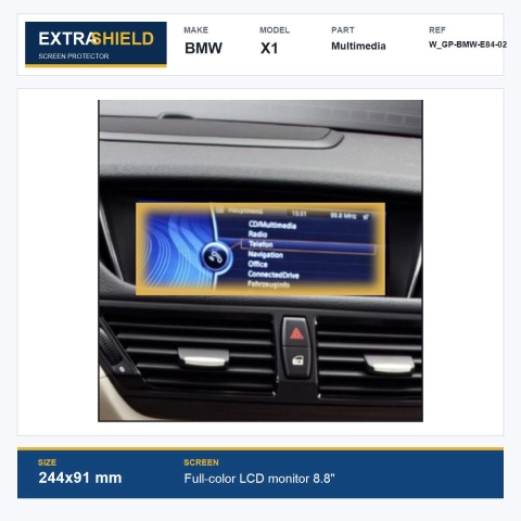 BMW X1 Multimedia ExtraShield Screen Protector