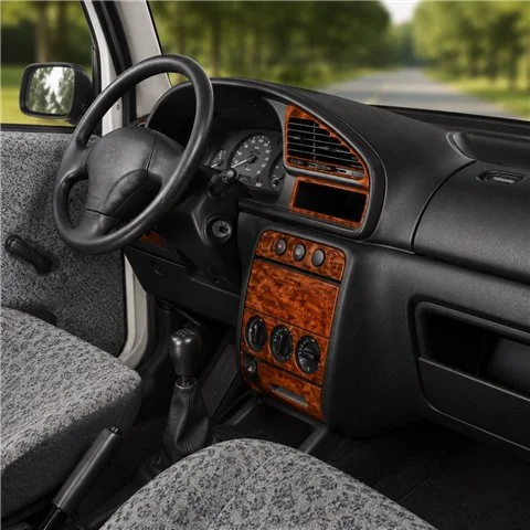 Peugeot Partner 1996-2002 3D dashboard trim kit, 14 parts