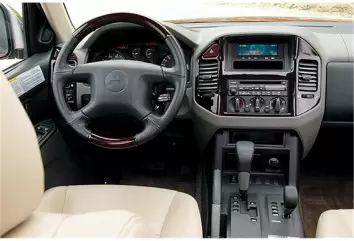 Mitsubishi Pajero 01.01-05.04 3D Decor de carlinga su interior del coche 22-Partes
