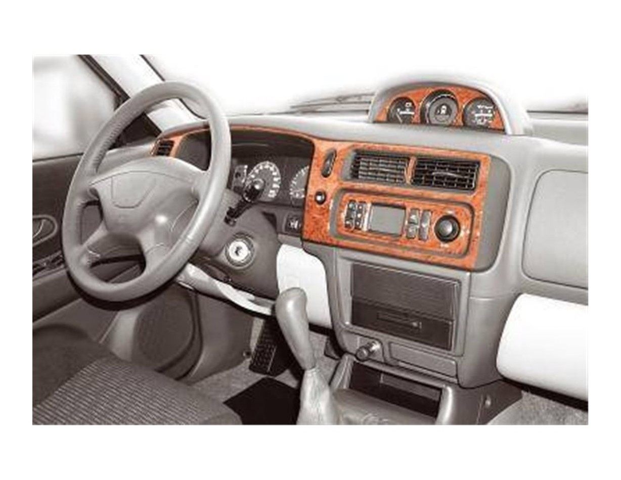 Mitsubishi Pajero Sport 05.2002 3M 3D Interior Dashboard Trim Kit Dash Trim Dekor 9-Parts