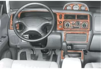 Mitsubishi Pajero Sport 11.98-04.02 3M 3D Interior Dashboard Trim Kit Dash Trim Dekor 12-Parts