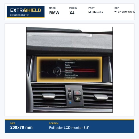 BMW X4 Multimedia ExtraShield Screen Protector