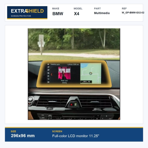 BMW X4 Multimedia ExtraShield Screen Protector