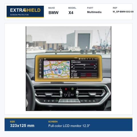 BMW X4 Multimedia ExtraShield Screen Protector