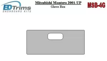 Mitsubishi Pajero/Montero 2000-2006 lueur-boîte BD Kit la décoration du tableau de bord - 1 - habillage decor de tableau de bord