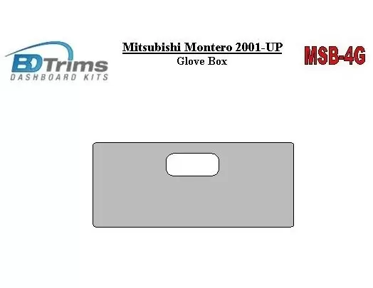 Mitsubishi Pajero/Montero 2000-2006 glowe-box BD Interieur Dashboard Bekleding Volhouder