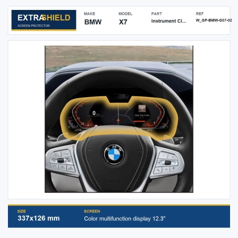 BMW X7 Instrument Cluster ExtraShield Screen Protector