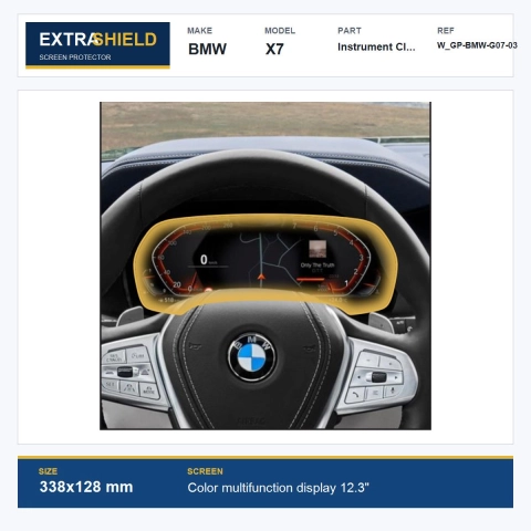 BMW X7 Instrument Cluster ExtraShield Screen Protector