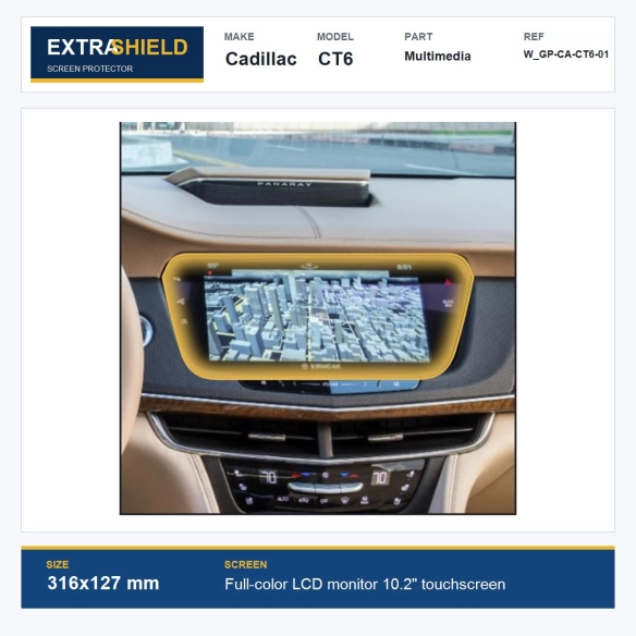 Cadillac CT6 Multimedia ExtraShield Screen Protector
