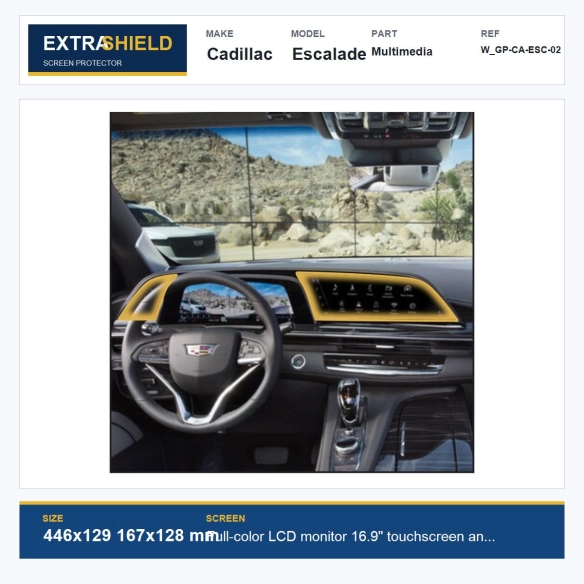 Cadillac Escalade Multimedia ExtraShield Screen Protector