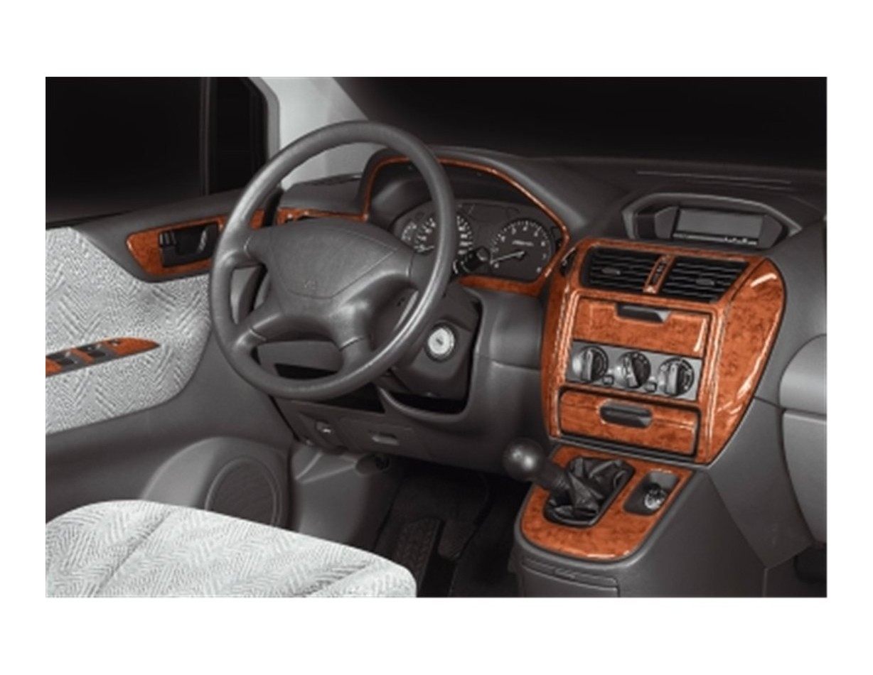 MitsubishiSpacewagon 10.98 - 03.04 3D Inleg dashboard Interieurset aansluitend en pasgemaakt op he 15 -Teile