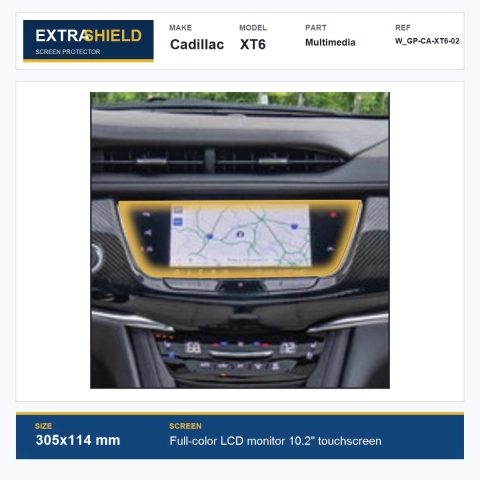 Cadillac XT6 Multimedia ExtraShield Screen Protector