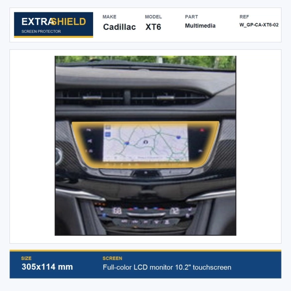 Cadillac XT6 Multimedia ExtraShield Screen Protector