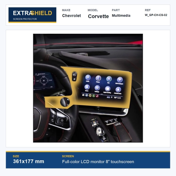 Chevrolet Corvette Multimedia ExtraShield Screen Protector