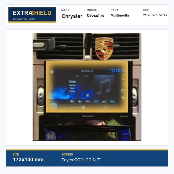 Chrysler Crossfire Multimedia ExtraShield Screen Protector