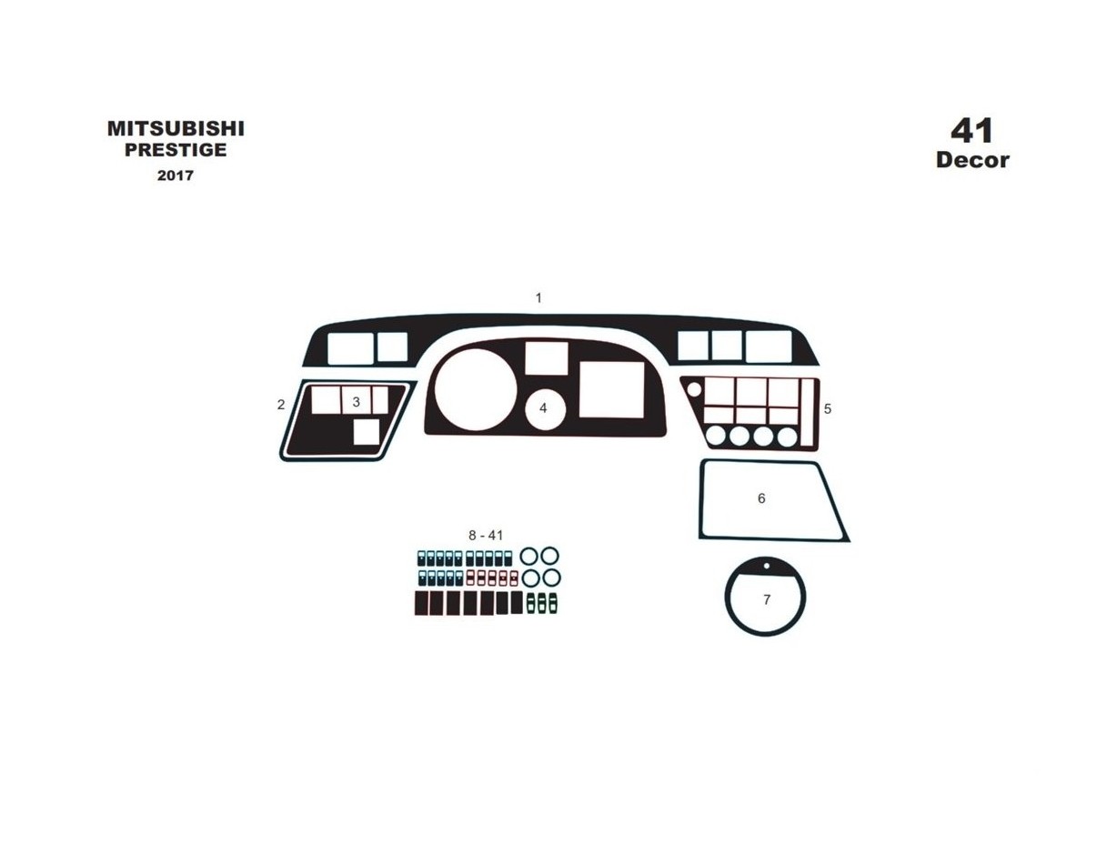 Mitsubishi Temsa Prestige Midibus 2017 3D Decor de carlinga su interior del coche 41-Partes