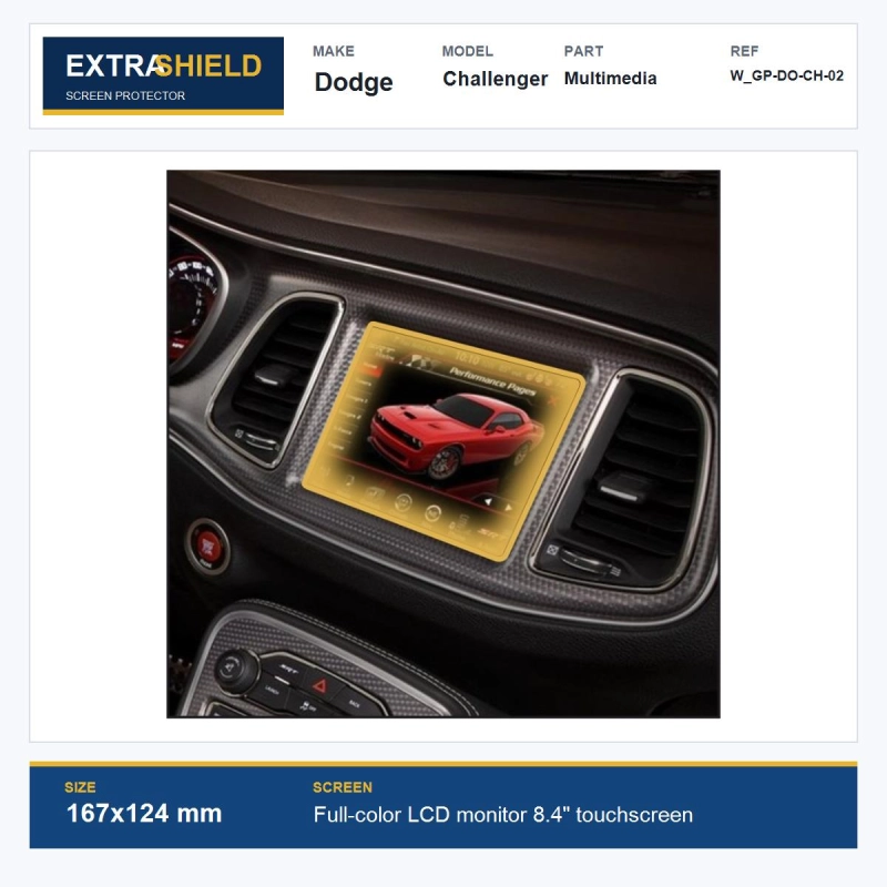 Dodge Challenger Multimedia ExtraShield Screen Protector